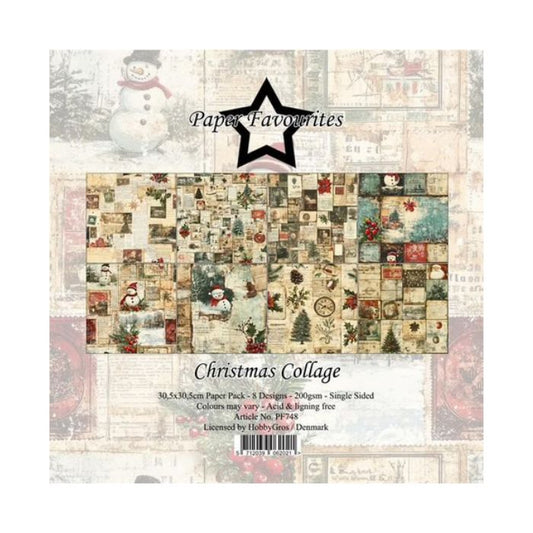 Paper Favourites Paper Pack "Christmas Collage" PF748
