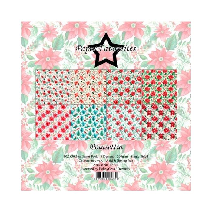 Paper Favourites Paper Pack "Poinsettia" PF755