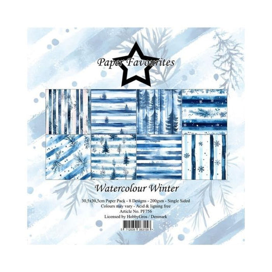 Paper Favourites Paper Pack "Watercolour Winter" PF756