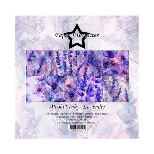 Paper Favourites Paper Pack "Alcohol Ink - Lavender" PF758