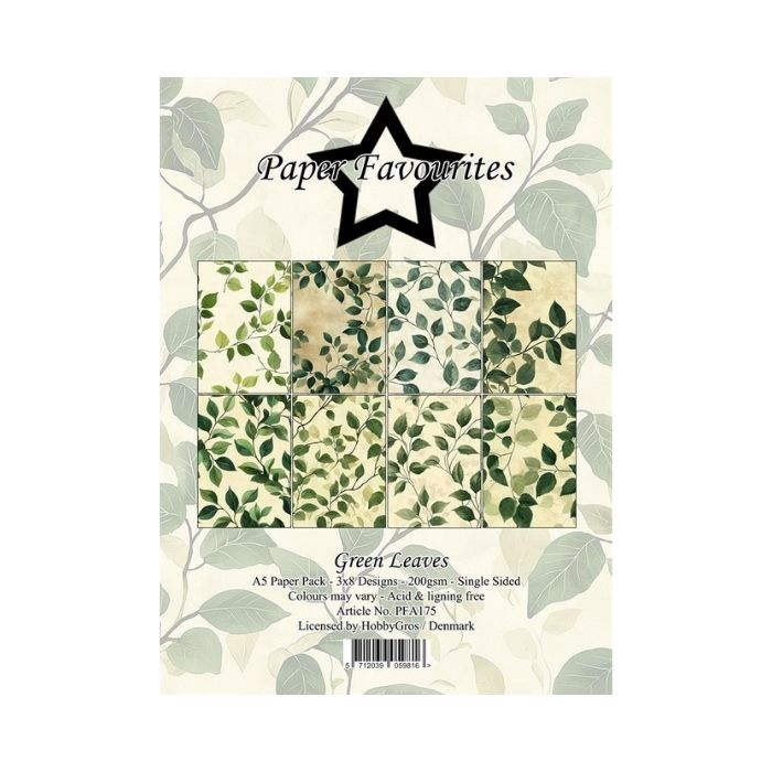 Paper Favourites Paper Pack "Green Leaves" PFA175