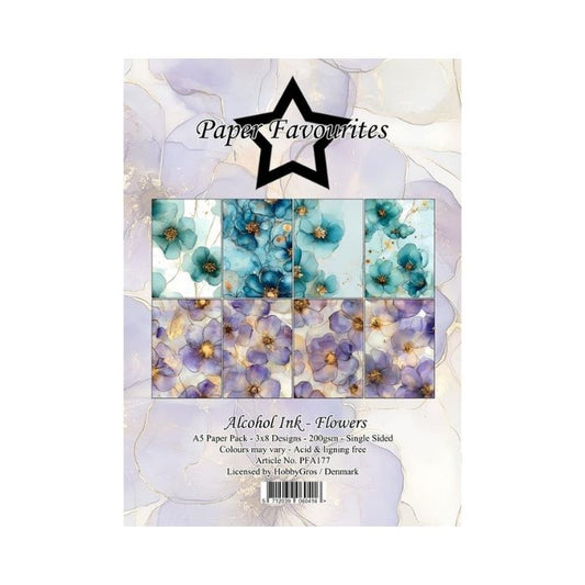 Paper Favourites Paper Pack "Alcohol Ink - Flowers" PFA177
