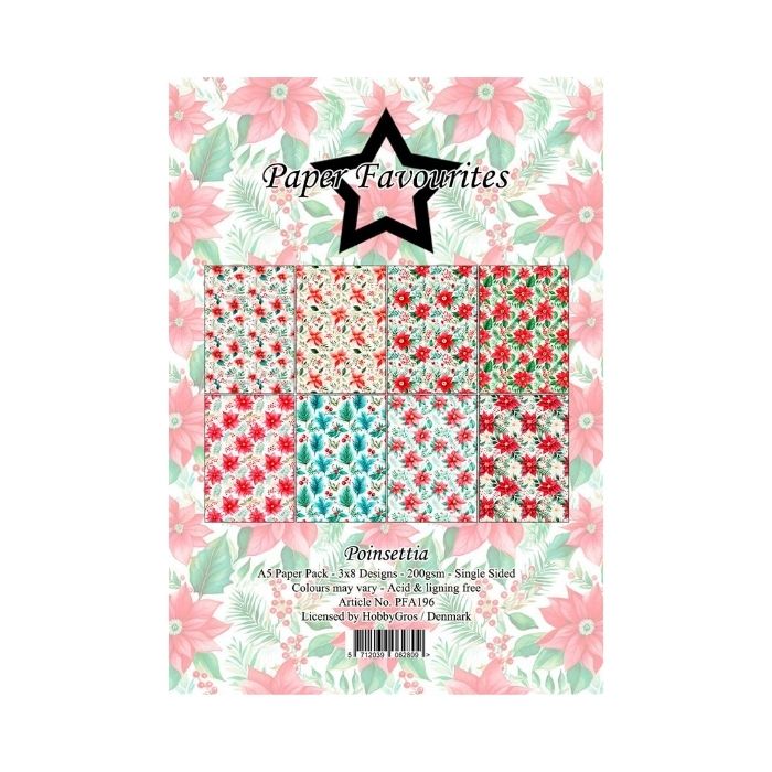 Paper Favourites Paper Pack "Poinsettia" PFA196