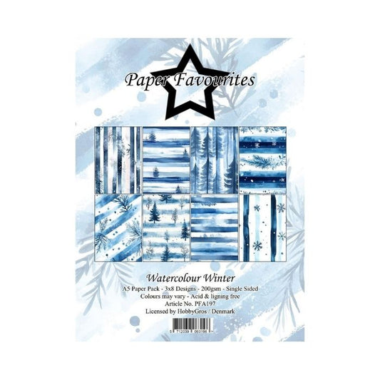 Paper Favourites Paper Pack "Watercolour Winter" PFA197