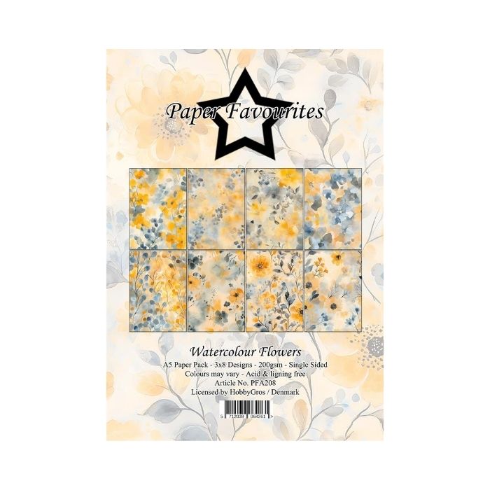 Paper Favourites Paper Pack "Watercolour Flowers" PFA208