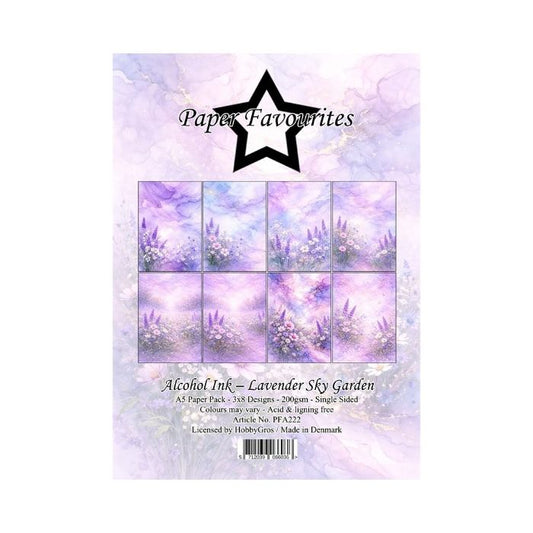 Paper Favourites Paper Pack "Alcohol Ink – Lavender Sky Garden" PFA222
