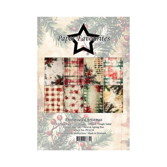 Paper Favourites Paper Pack "Distressed Christmas" PFA234