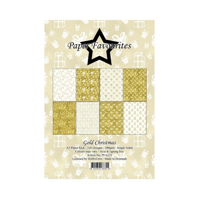 Paper Favourites Paper Pack "Gold Christmas" PFA235