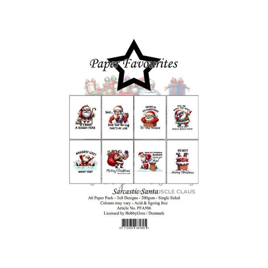 Paper Favourites Paper Pack "Sarcastic Santa" PFA586