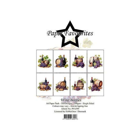 Paper Favourites Paper Pack "Wine Bottles" PFA599