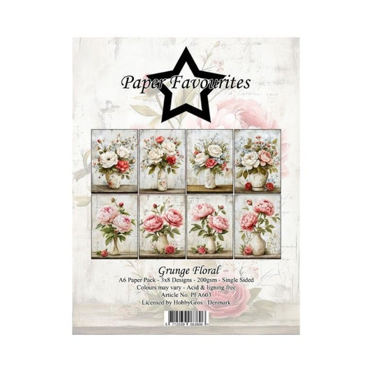 Paper Favourites Paper Pack "Grunge Floral" PFA603