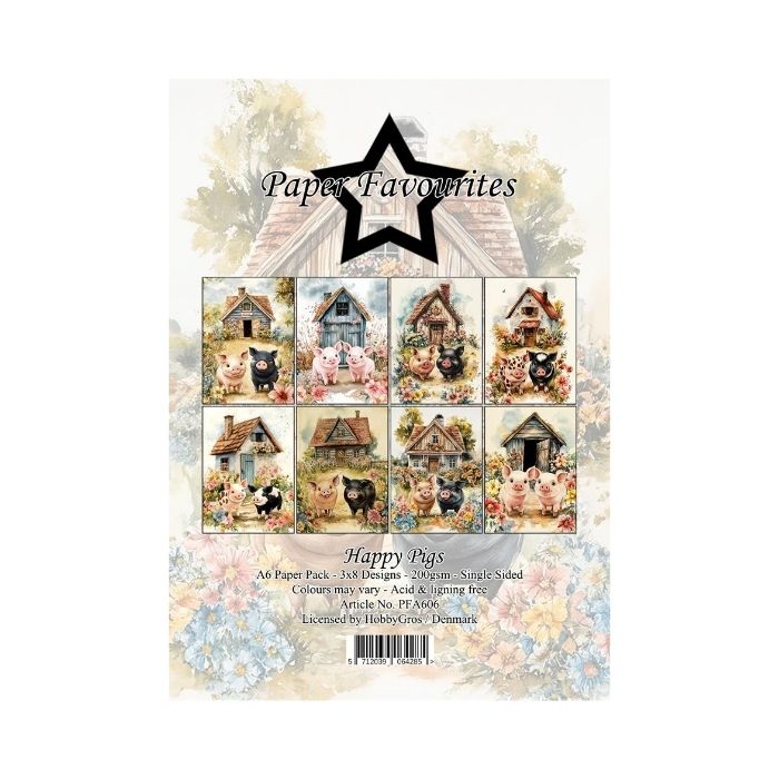 Paper Favourites Paper Pack "Happy Pigs" PFA606