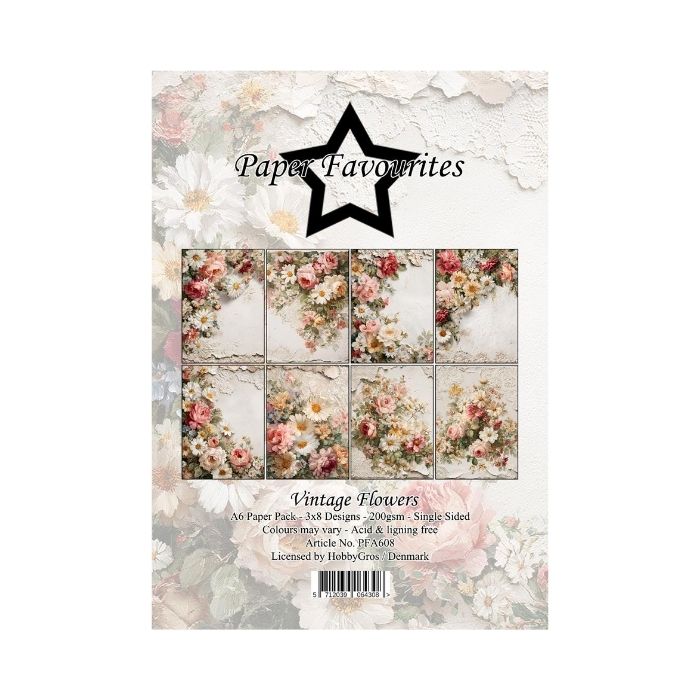Paper Favourites Paper Pack "Vintage Flowers" PFA608