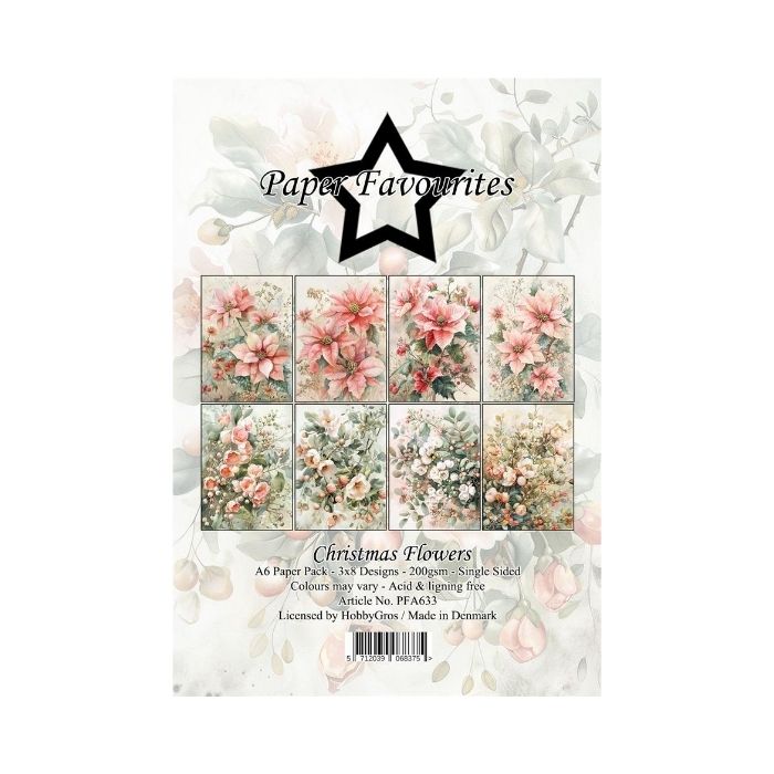 Paper Favourites Paper Pack "Christmas Flowers" PFA633
