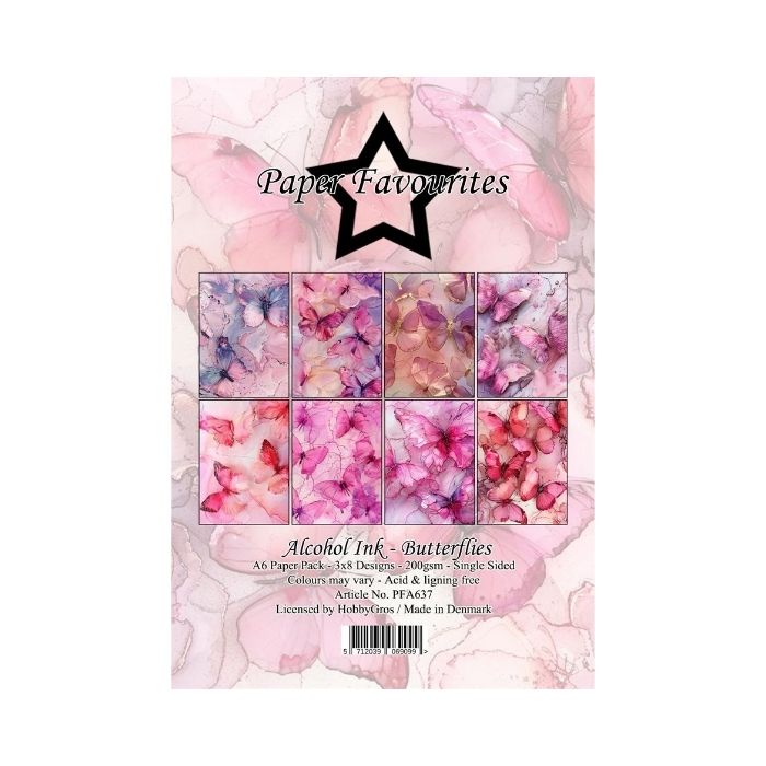 Paper Favourites Paper Pack "Alcohol Ink - Butterflies" PFA637
