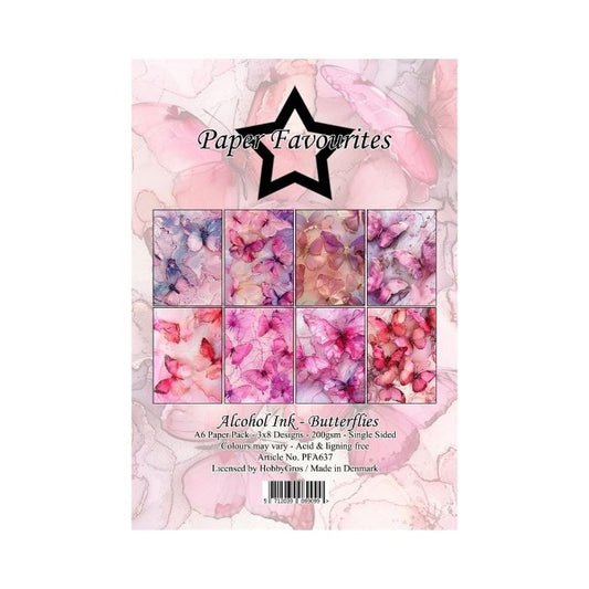 Paper Favourites Paper Pack "Alcohol Ink - Butterflies" PFA637