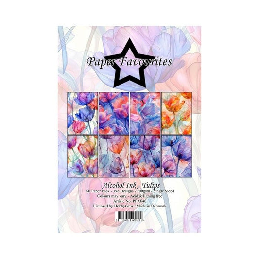 Paper Favourites Paper Pack "Alcohol Ink - Tulips" PFA640