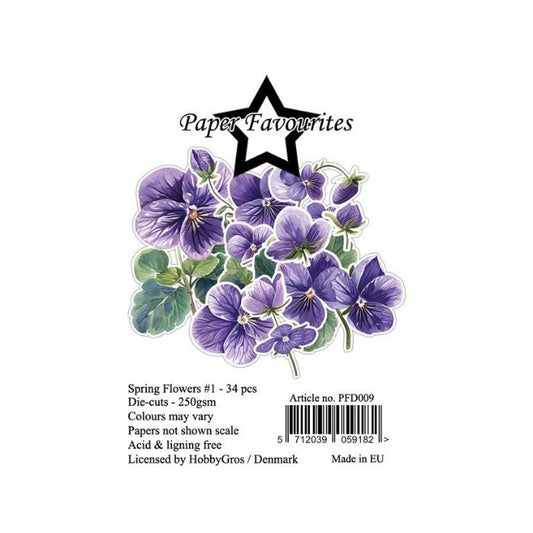 Paper Favourites Die-Cuts "Spring Flowers #1" PFD009