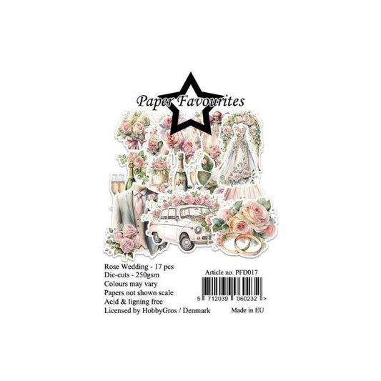 Paper Favourites Die-Cuts "Rose Wedding" PFD017