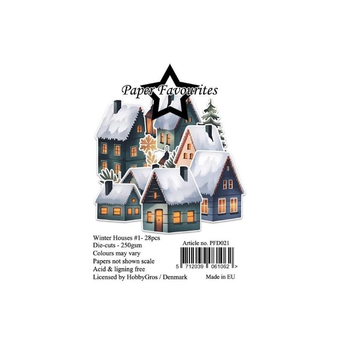 Paper Favourites Die-Cuts "Winter Houses #1" PFD021