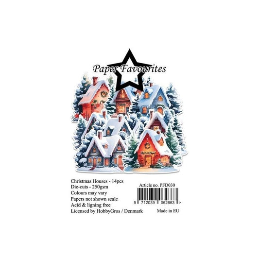 Paper Favourites Die-Cuts "Christmas Houses" PFD030