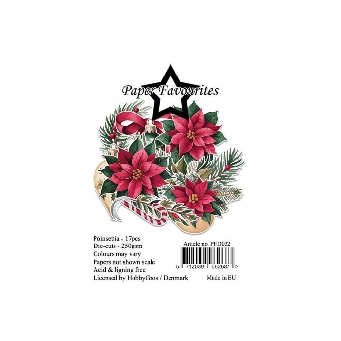 Paper Favourites Die-Cuts "Poinsettia" PFD032