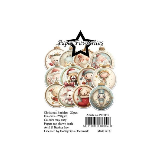 Paper Favourites Die-Cuts "Christmas Baubles" PFD033