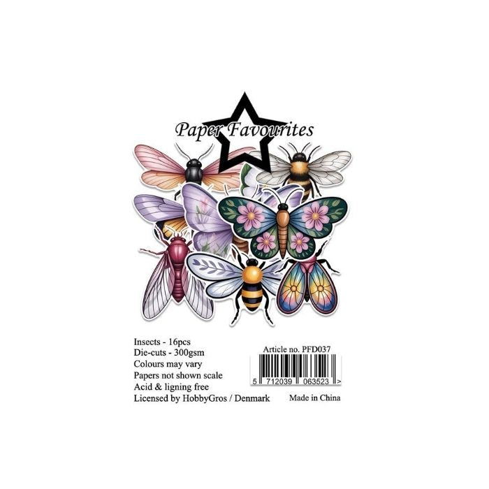 Paper Favourites Die-Cuts "Insects" PFD037