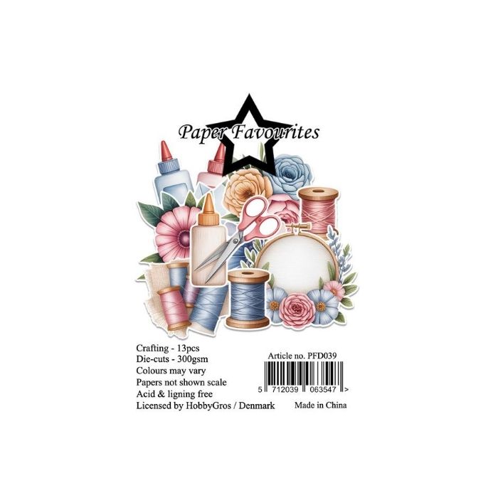 Paper Favourites Die-Cuts "Crafting" PFD039