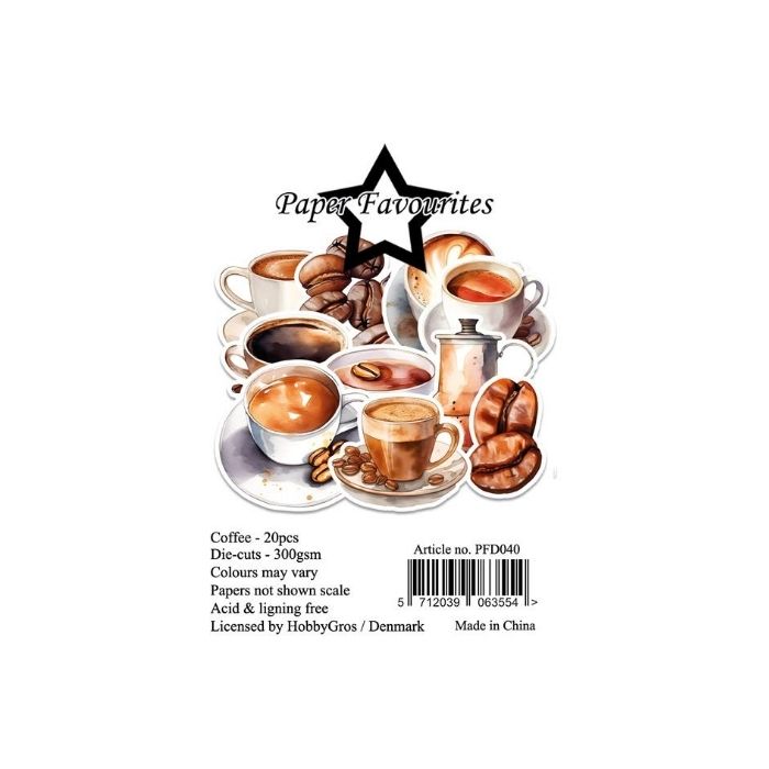 Paper Favourites Die-Cuts "Coffee" PFD040