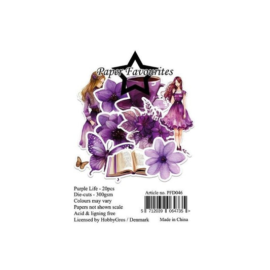 Paper Favourites Die-Cuts "Purple Life" PFD046