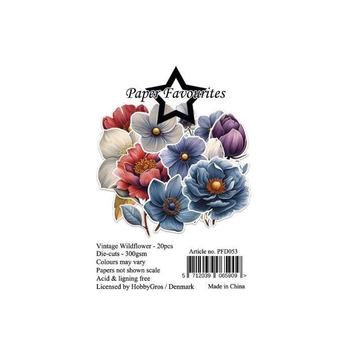 Paper Favourites Die-Cuts "Vintage Wildflower" PFD053