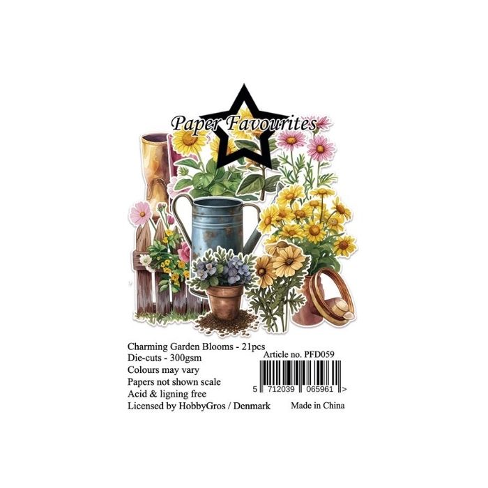 Paper Favourites Die-Cuts "Charming Garden Blooms" PFD059