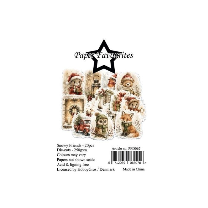 Paper Favourites Die-Cuts "Snowy Friends" PFD067