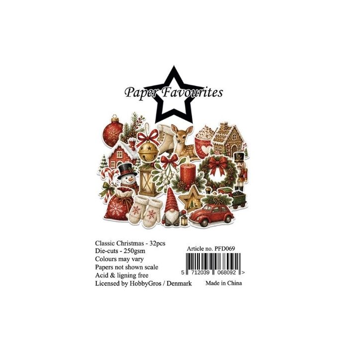 Paper Favourites Die-Cuts "Classic Christmas" PFD069