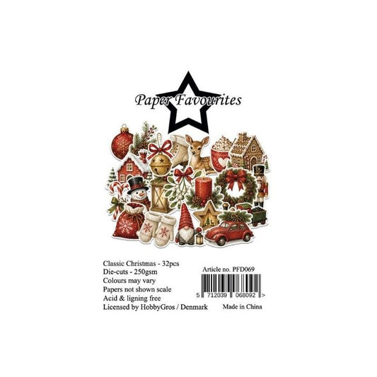 Paper Favourites Die-Cuts "Classic Christmas" PFD069