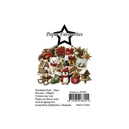 Paper Favourites Die-Cuts "Woodland Noel" PFD071