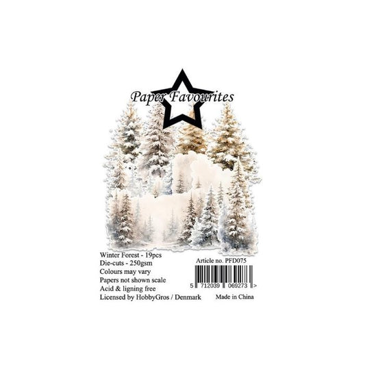 Paper Favourites Die-Cuts "Winter Forest" PFD075