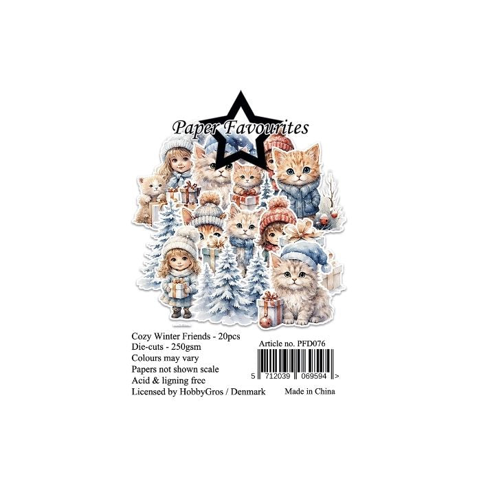 Paper Favourites Die-Cuts "Cozy Winter Friends" PFD076