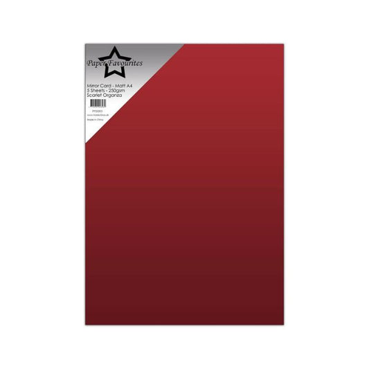 Paper Favourites Mirror Card Mat "Scarlet Organza" PFSS003
