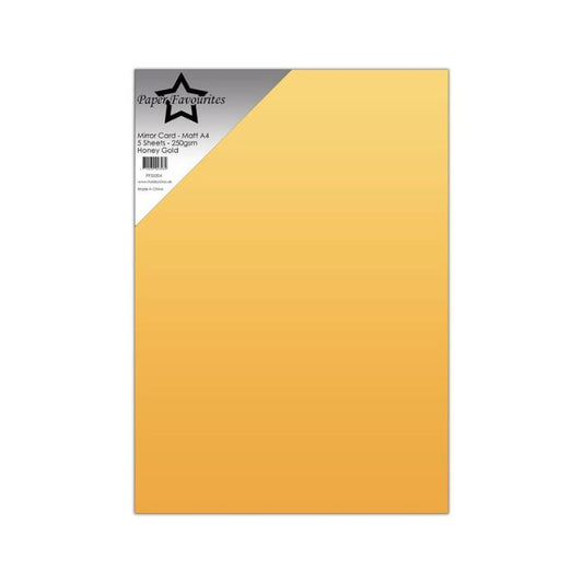Paper Favourites Mirror Card Mat "Honey Gold" PFSS004