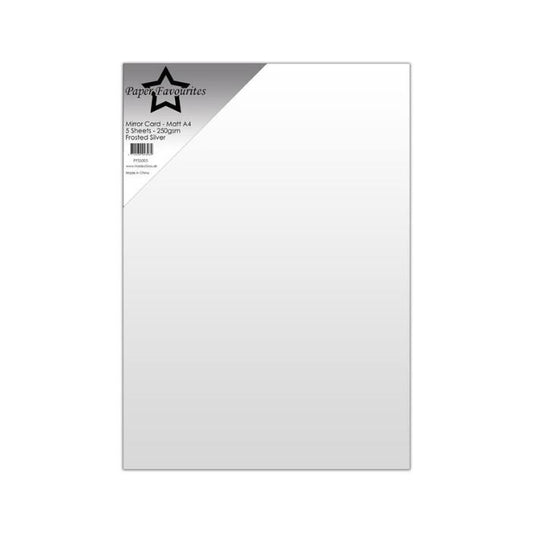 Paper Favourites Mirror Card Mat "Frosted Silver" PFSS005
