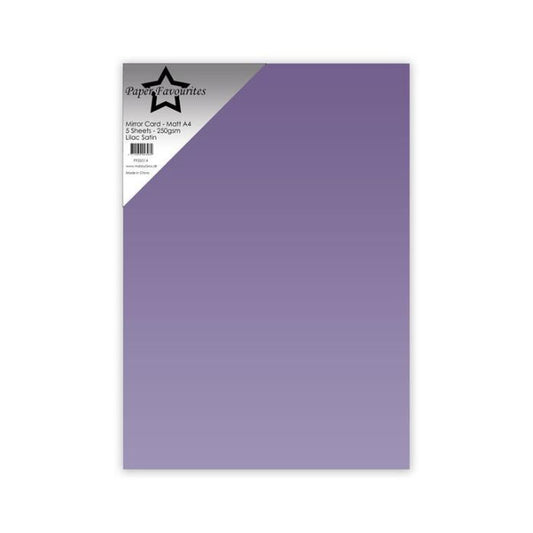 Paper Favourites Mirror Card Matt "Lilac Satin" PFSS014