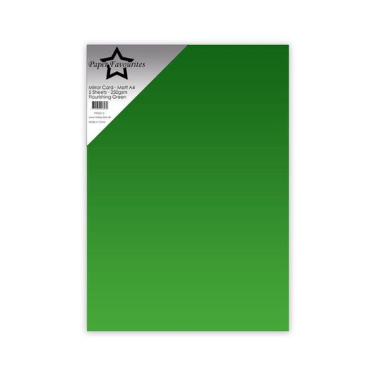 Paper Favourites Mirror Card Matt "Flourishing Green" PFSS015