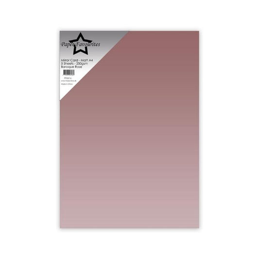 Paper Favourites Mirror Card Matt "Baroque Rose" PFSS016