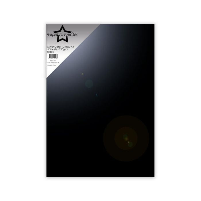 Paper Favourites Mirror Card Mat "Black Velvet" PFSS001