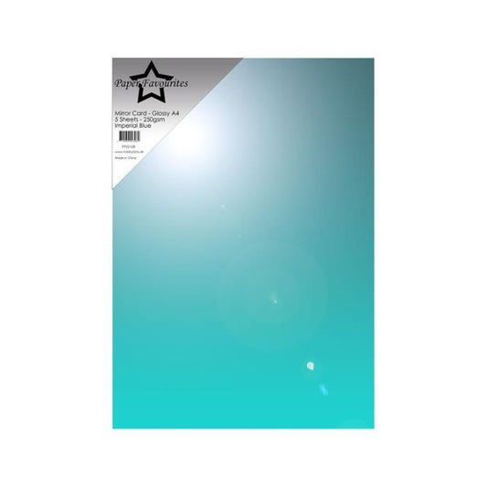 Paper Favourites Mirror Card Glossy "Imperial Blue" PFSS108