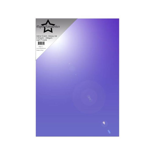 Paper Favourites Mirror Card Glossy "Light Purple" PFSS111