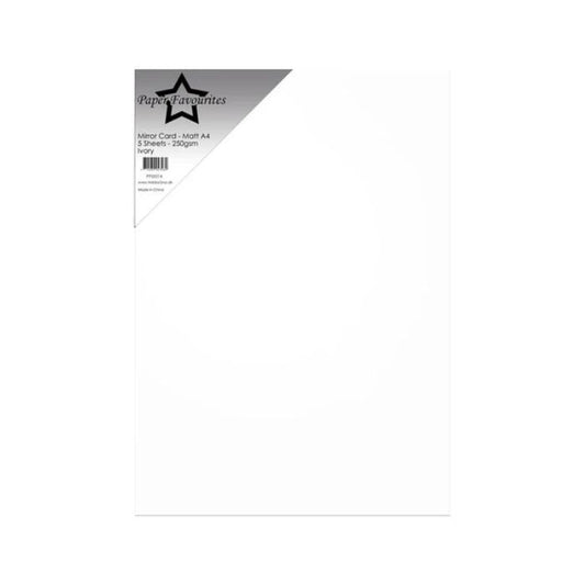 Paper Favourites Mirror Card Glossy "Ivory" PFSS114