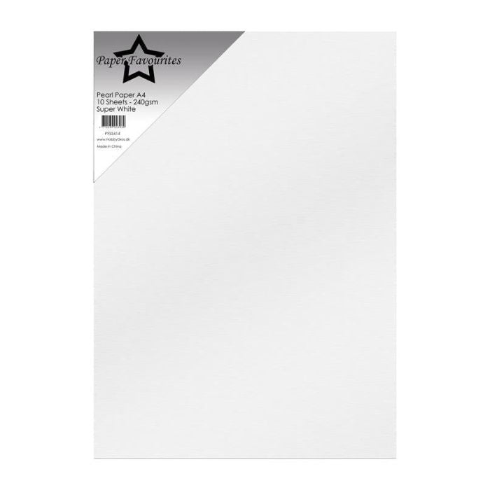 Paper Favourites Pearl Paper "Super White" PFSS414